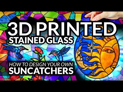 3D Printed Stained Glass Suncatchers (DIY Epoxy Resin) GIFT IDEA!