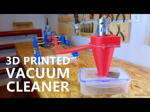 3D Printed Vacuum Cleaner For CNC Machine