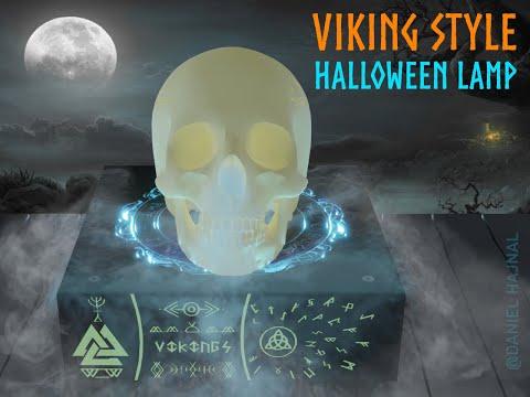 3D Printed Viking Style Halloween Lamp