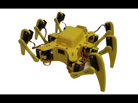 3D Printed micro servo hexapod