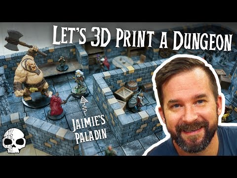 3D Printing Our Own Dungeons for DnD (We love this so much!)