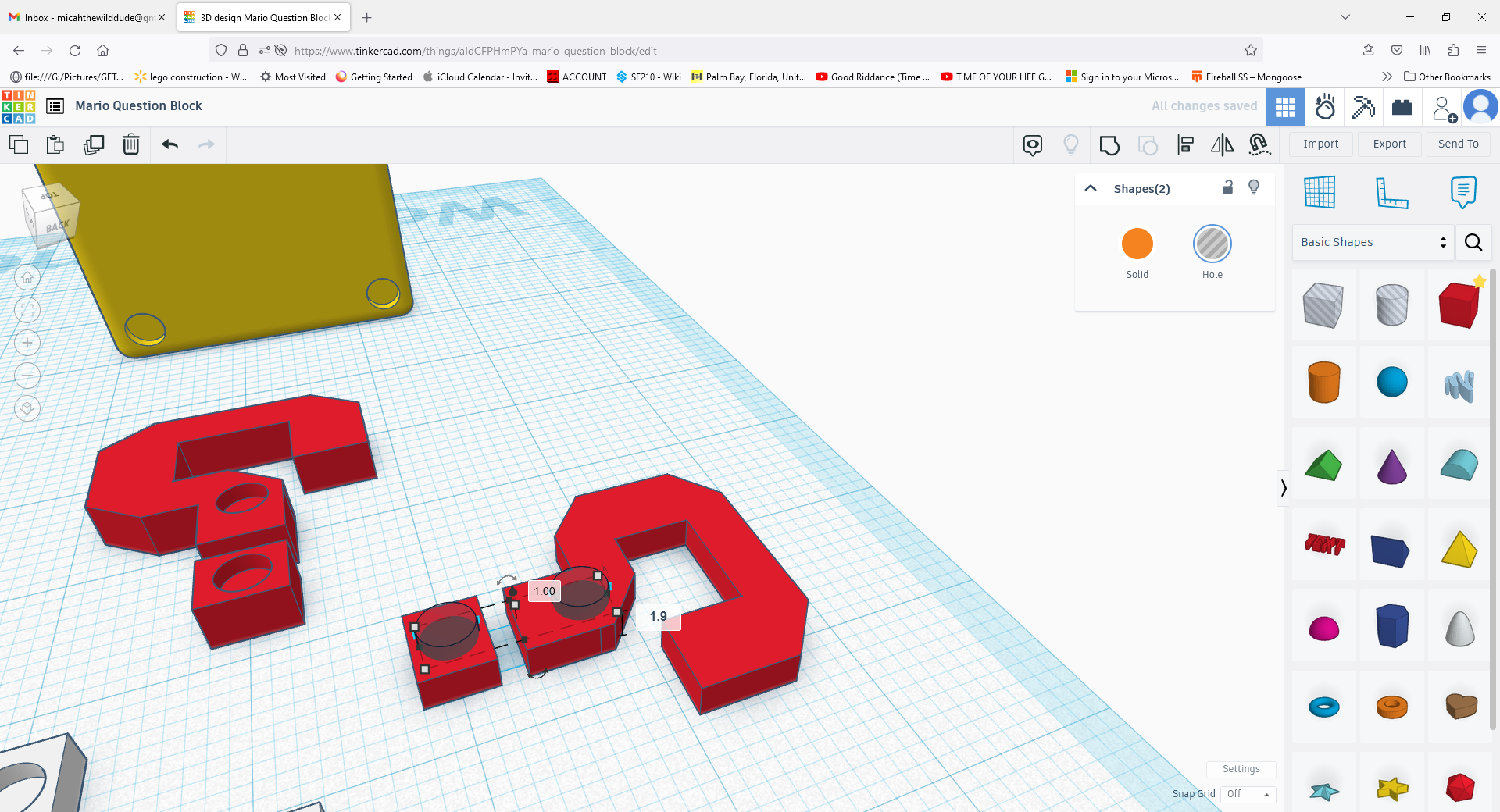 3D design Mario Question Block _ Tinkercad &mdash; Mozilla Firefox 6_25_2023 1_38_13 PM.png