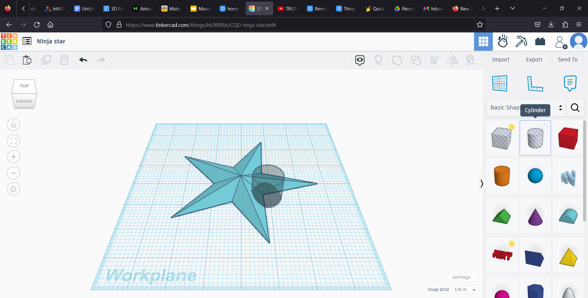 3D design Ninja star _ Tinkercad &mdash; Mozilla Firefox 9_27_2023 3_37_22 PM.png