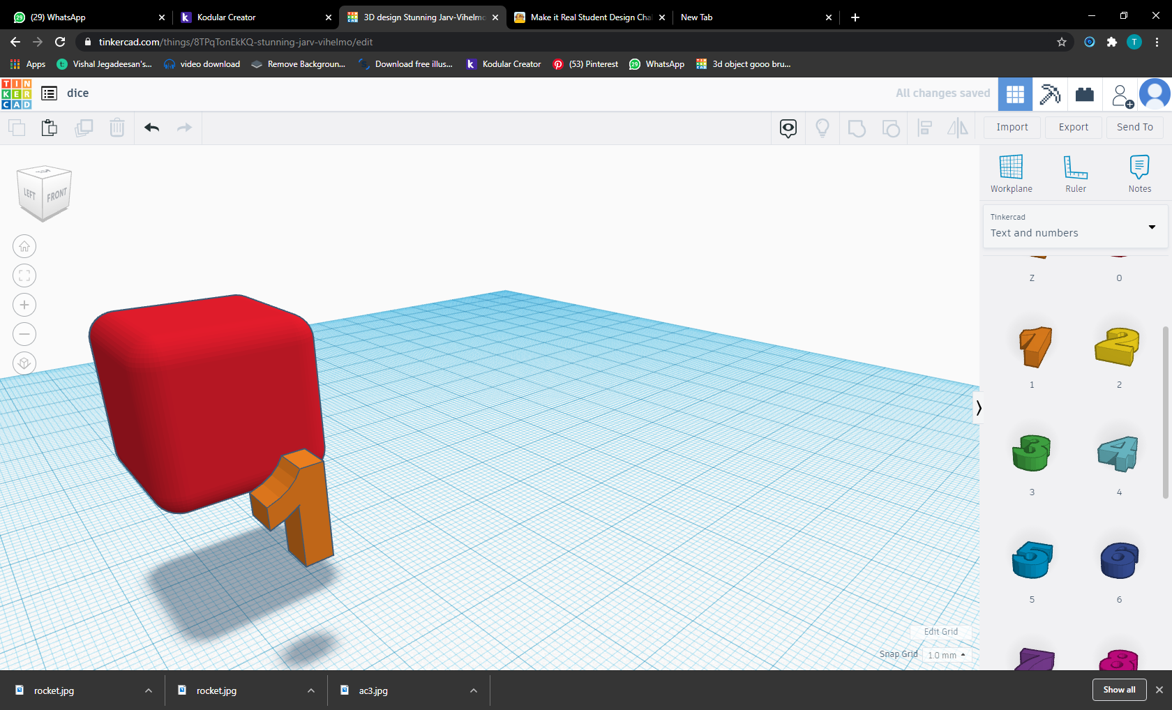 3D design Stunning Jarv-Vihelmo _ Tinkercad - Google Chrome 10-Mar-21 10_13_01 PM.png