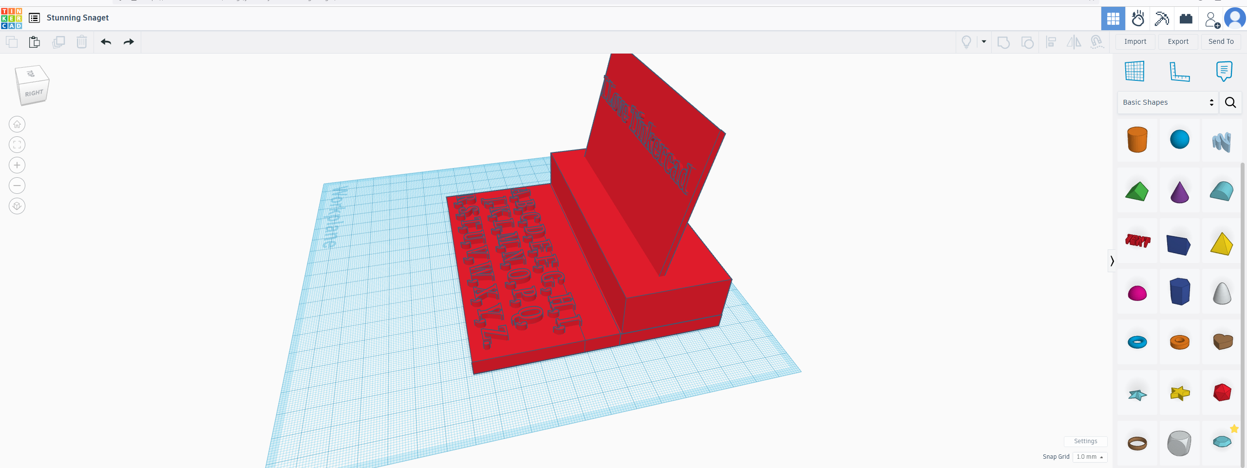 3D design Stunning Snaget - Tinkercad &mdash; Mozilla Firefox 7_7_2024 11_42_11 AM.png