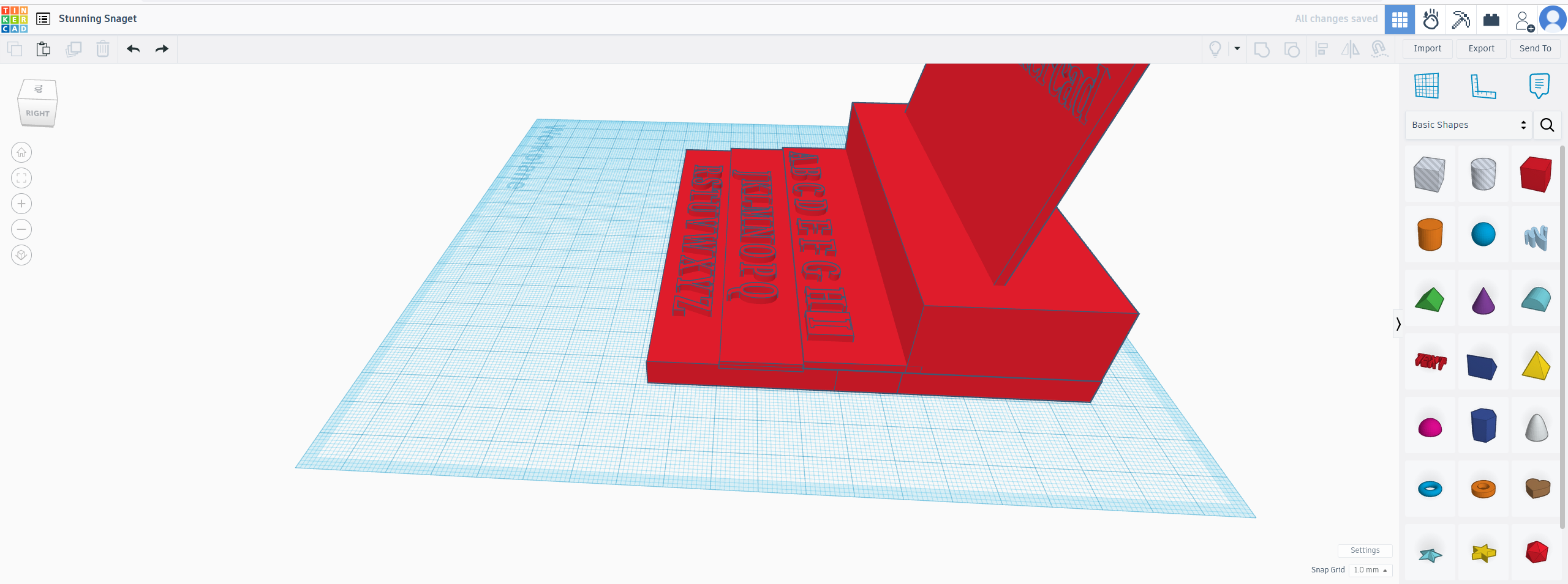 3D design Stunning Snaget - Tinkercad &mdash; Mozilla Firefox 7_7_2024 12_00_47 PM.png