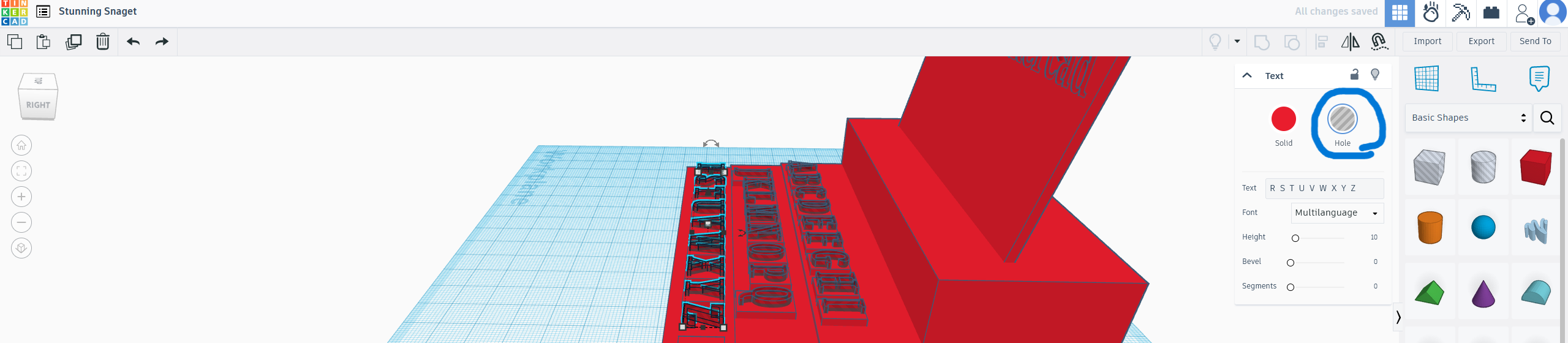 3D design Stunning Snaget - Tinkercad &mdash; Mozilla Firefox 7_7_2024 12_01_23 PM.png