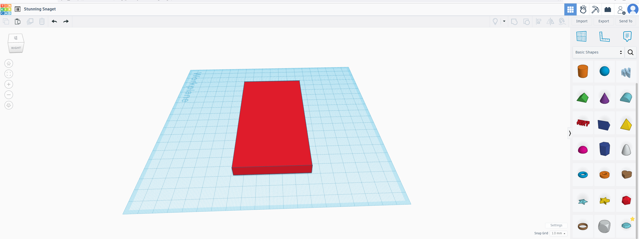 3D design Stunning Snaget - Tinkercad &mdash; Mozilla Firefox 7_7_2024 11_40_01 AM.png