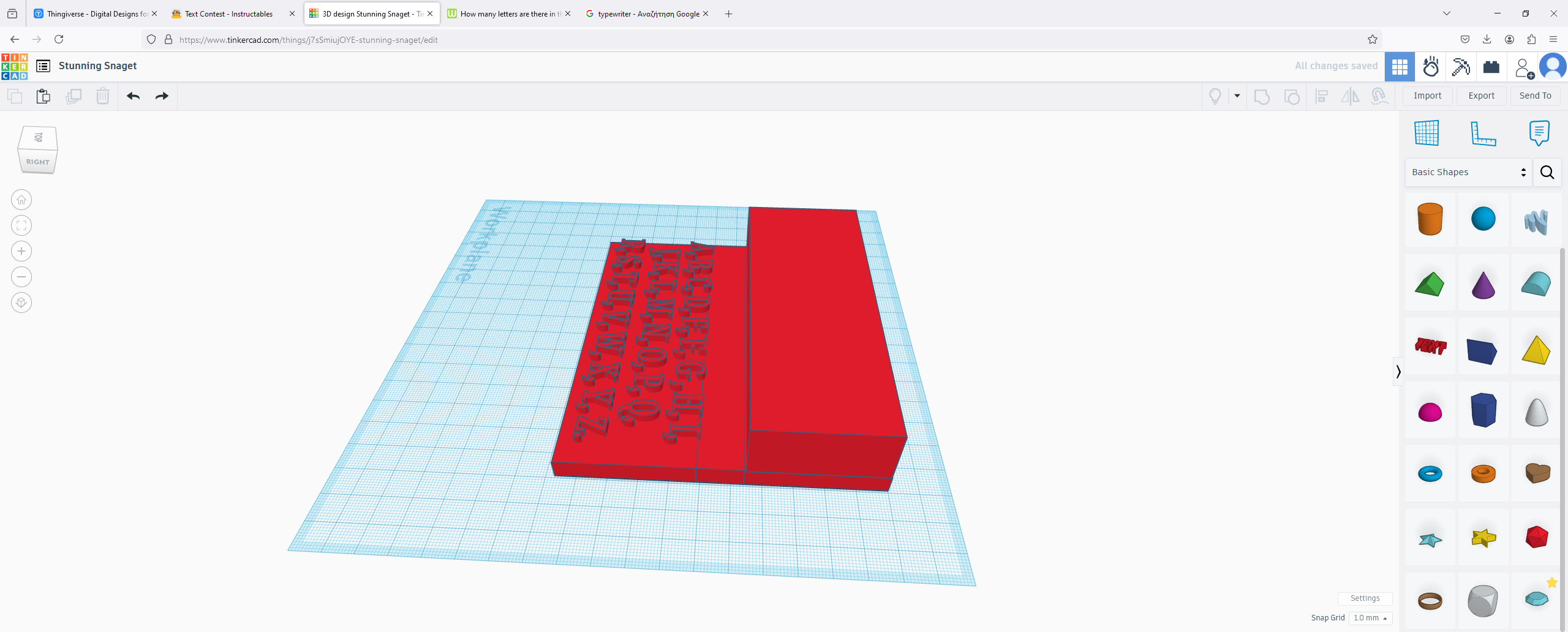 3D design Stunning Snaget - Tinkercad &mdash; Mozilla Firefox 7_7_2024 11_41_11 AM.png