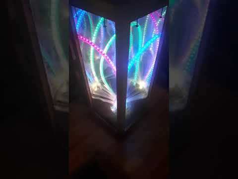 3D infinity mirror with RGB tenticals