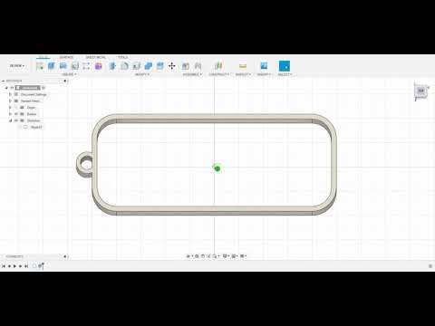 3D print your name tag using fusion360 || Design of 'my name' keychain