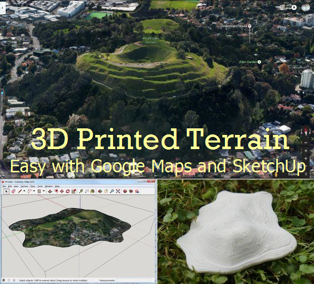 3D printed 3D print terrain google maps sketch up .png