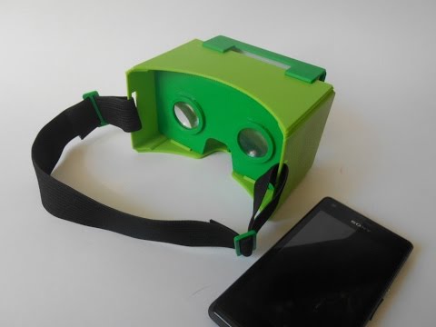 3D printed Google Cardboard kit