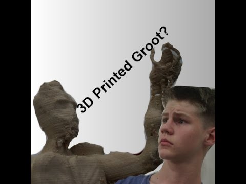 3D printed Groot Lamp and 3D printing Competition! | by Printers Unite | Part 1 - Featuring