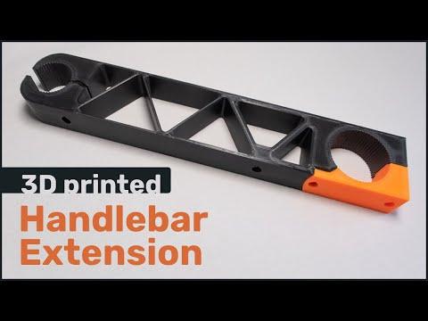 3D printed handlebar extension