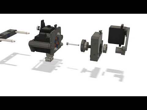 3D printed magnetic Toolchanger V1 CAD model