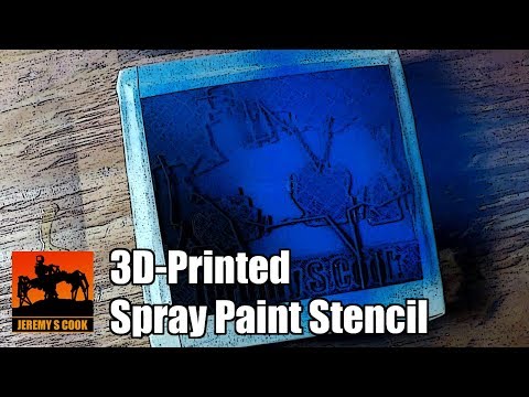 3D-Printed Spray Paint Stencil