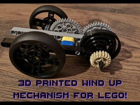 3d Printed Lego Wind Up MechanismTest