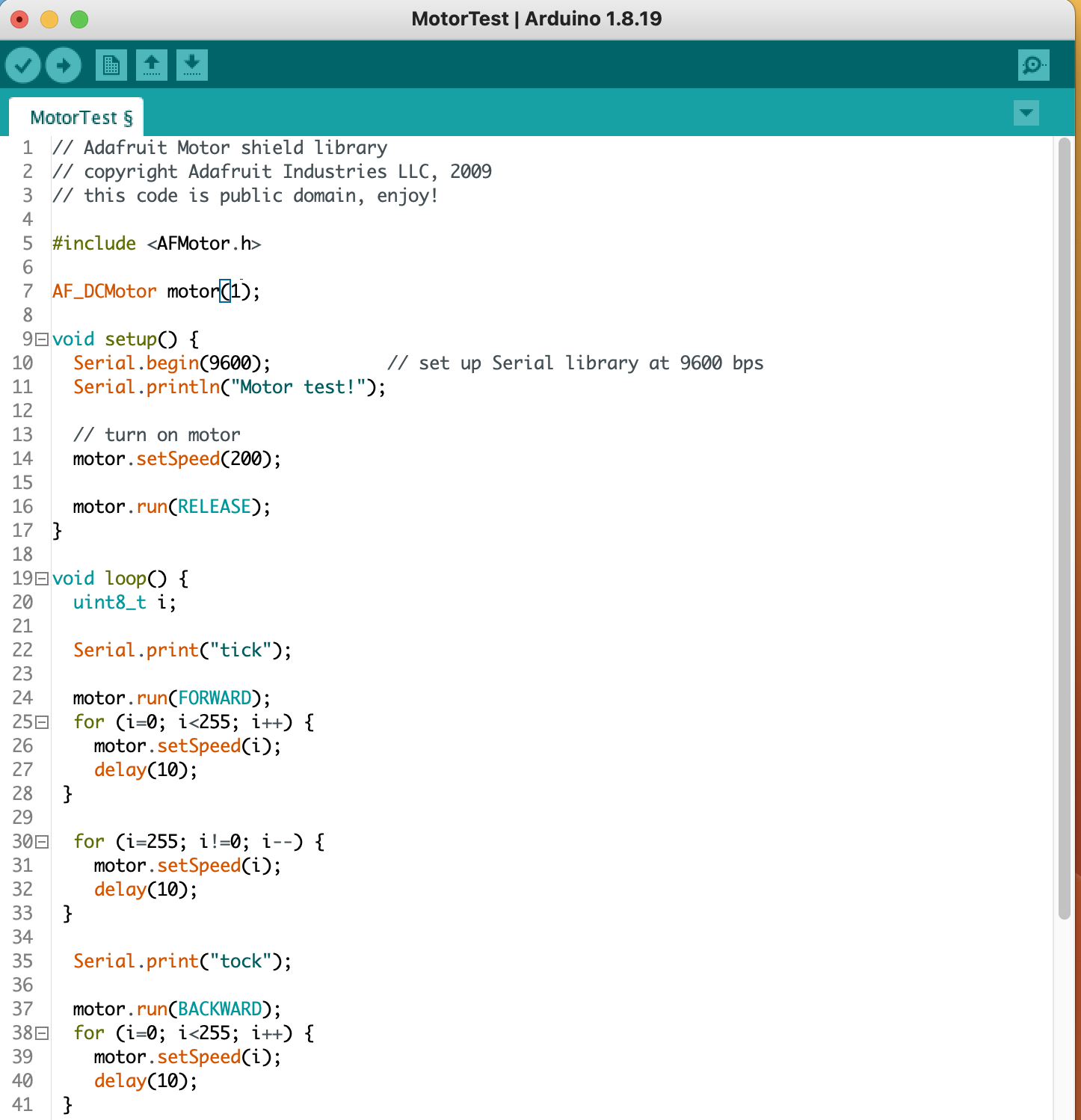 4 Arduino IDE Motor Shield Code.png