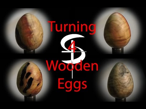 4 Wooden Eggs