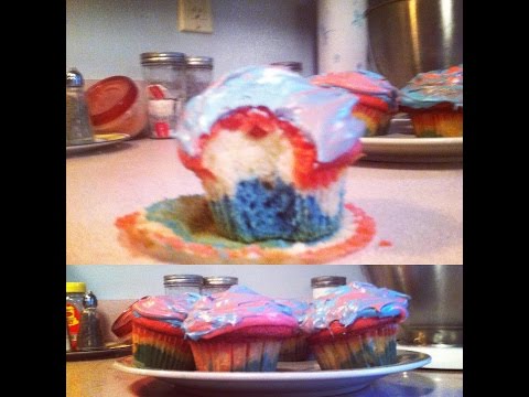 4th of July Cupcakes | Tye-dye Cupcakes | ZinaRae