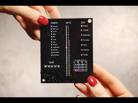 5$ PCB Calendar + Binary Clock (With Arduino)