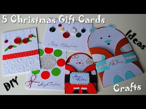 5 Christmas &amp;amp; New Year Gift Cards - Handmade Ideas - Easy &amp;amp; Affordable Presents - DIY Paper Crafts