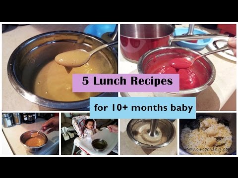 5 Lunch recipes for 10+ months baby (stage3 - homemade babyfoodrecipes)