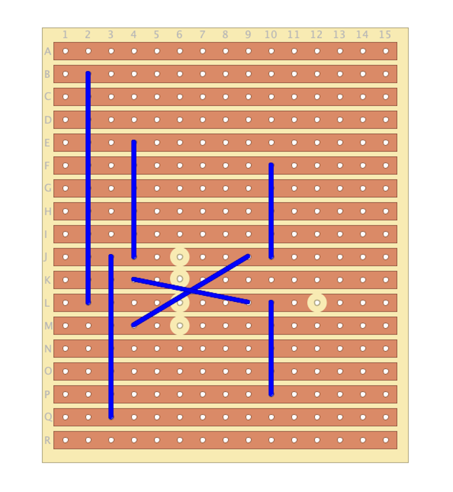 555 Timer PWM Fan Controller Stripboard-Wiring and Cuts.png