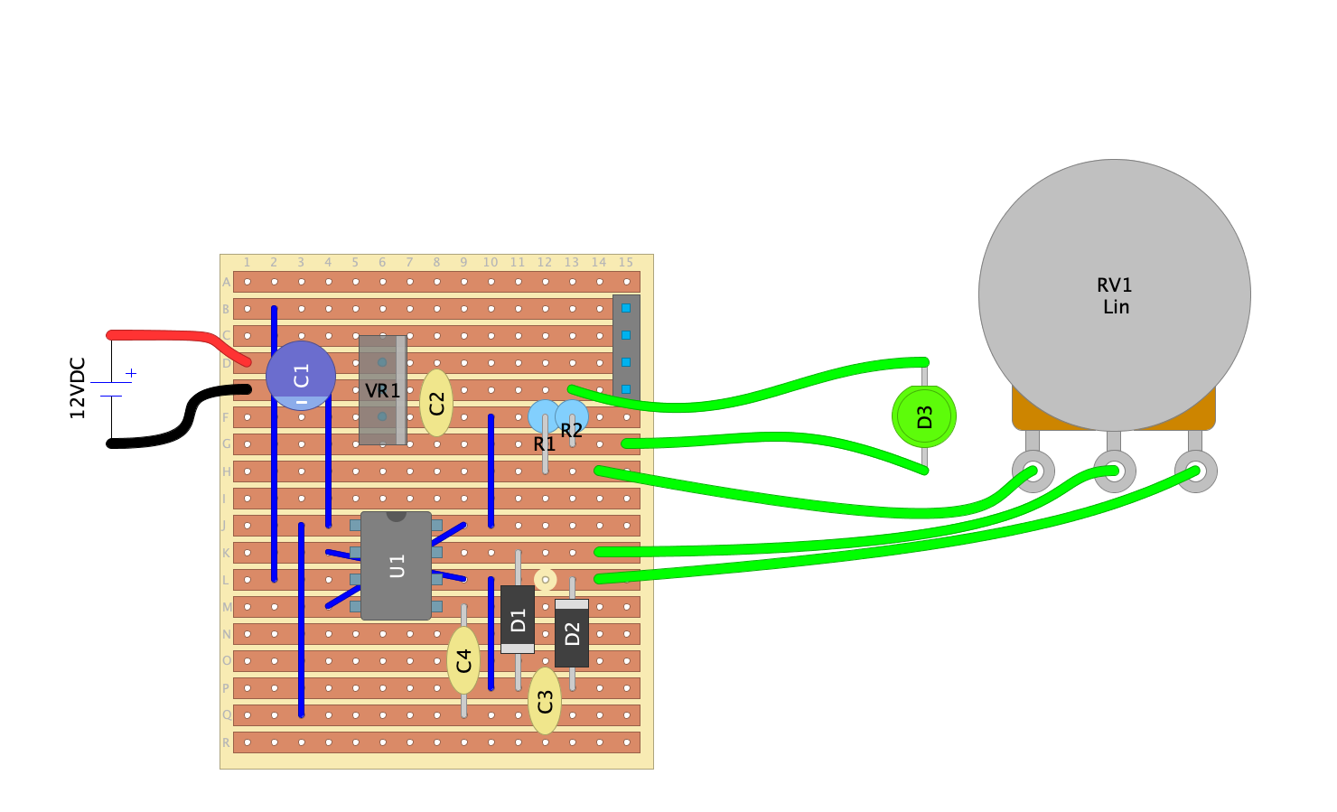 555 Timer PWM Fan Controller Stripboard.png