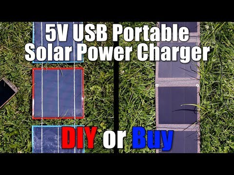 5V USB Portable Solar Power Charger || DIY or Buy