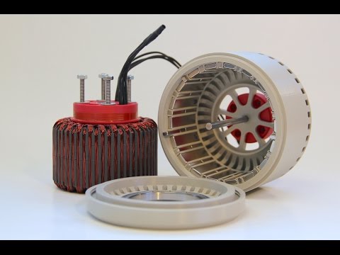 600 Watt, 3d-printed, Halbach Array, brushless DC electric Motor