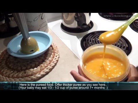 7+ months baby food recipe #3 - Rice, Butternut squash &amp;amp; Potato (stage 2 - homemade babyfood)