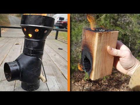 8 Simple Rocket Stoves - How to Make Simple Camping &amp;amp; Survival Stoves