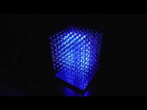 8x8x8 LED Cube from kit