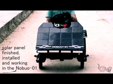 90V 60W Solar Panel built for Nobuo-01 electric kart