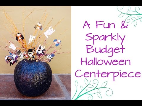 A Fun &amp;amp; Sparkly Halloween Centerpiece That's Easy On The Wallet