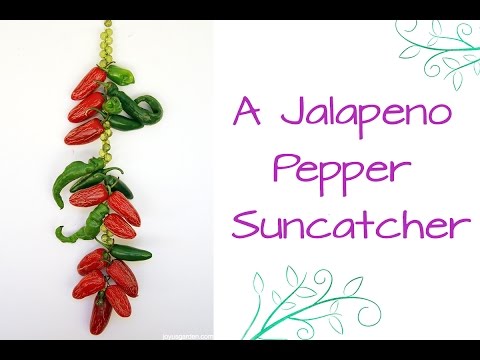 A Jalapeno Pepper Suncatcher