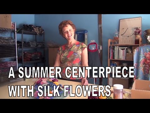 A Summer Centerpiece With Silk Flowers You Can Make Ahead