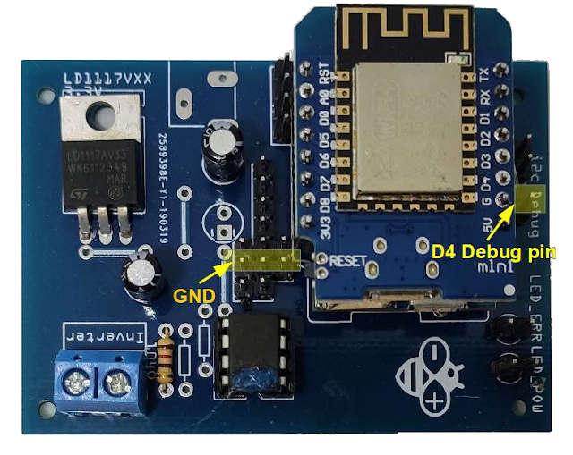 ABB Aurora Web Inverter Centraline PCB debug pin.jpg