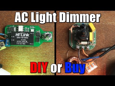 AC Light Dimmer || DIY or Buy || Phase Angle Control Tutorial