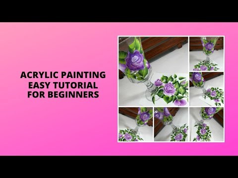 ACRYLIC PAINTING EASY TUTORIAL FOR BEGINNERS | How to Paint Tutorial | Aressa1 | 2020