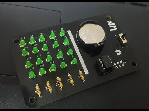 ATtiny LED Matrix Display - Sneak peek