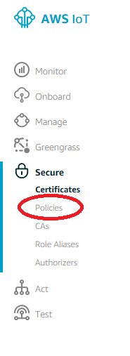 AWS Iot Menu - Policies.png