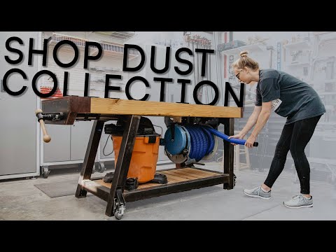 Adding Dust Collection To Our Workbench! | Easy Shop Project