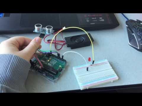 Afstandssensor en speaker test arduino