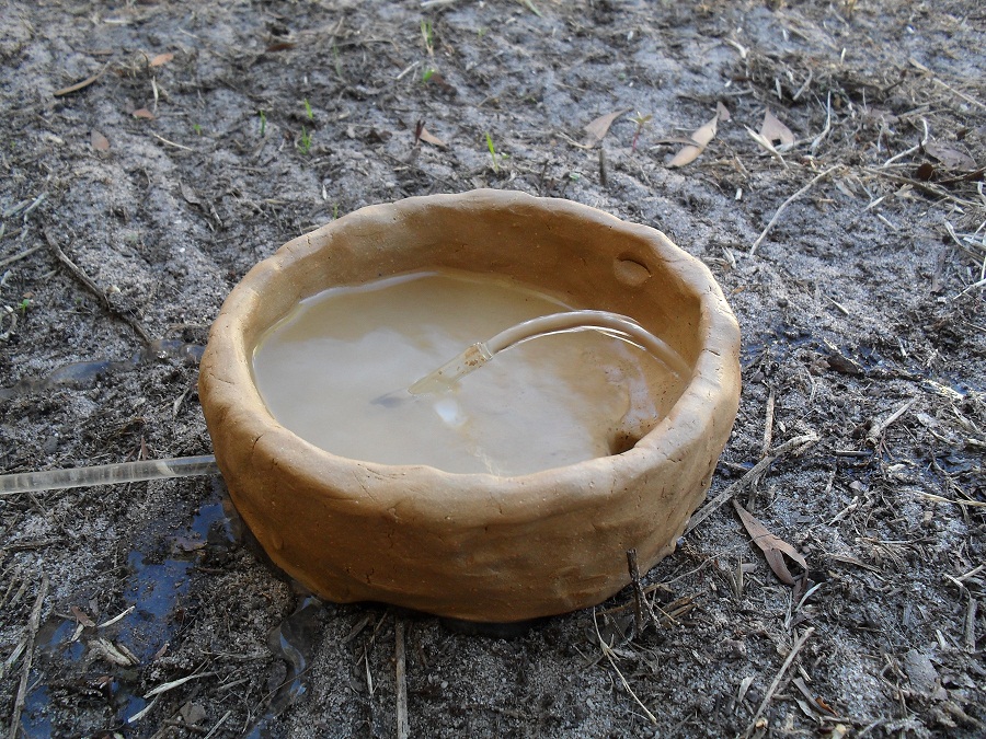 Air Drying Clay Fountain.JPG