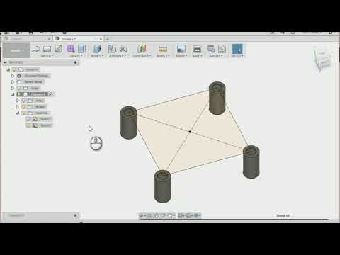 Airgineers Fusion 360 Lesson 2 - Creating the Drone Base