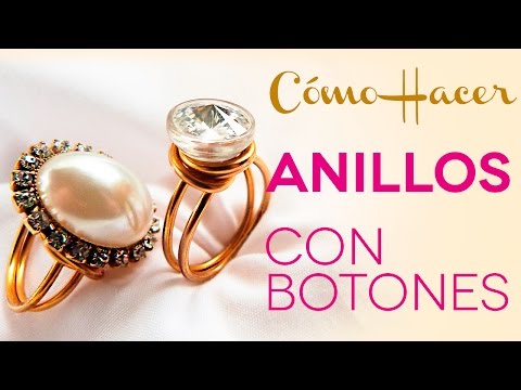 Alambrismo: Como Hacer Anillos De Alambre Con Botones