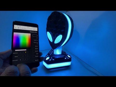 Alienware RGB Headphone stand All Lighting Modes